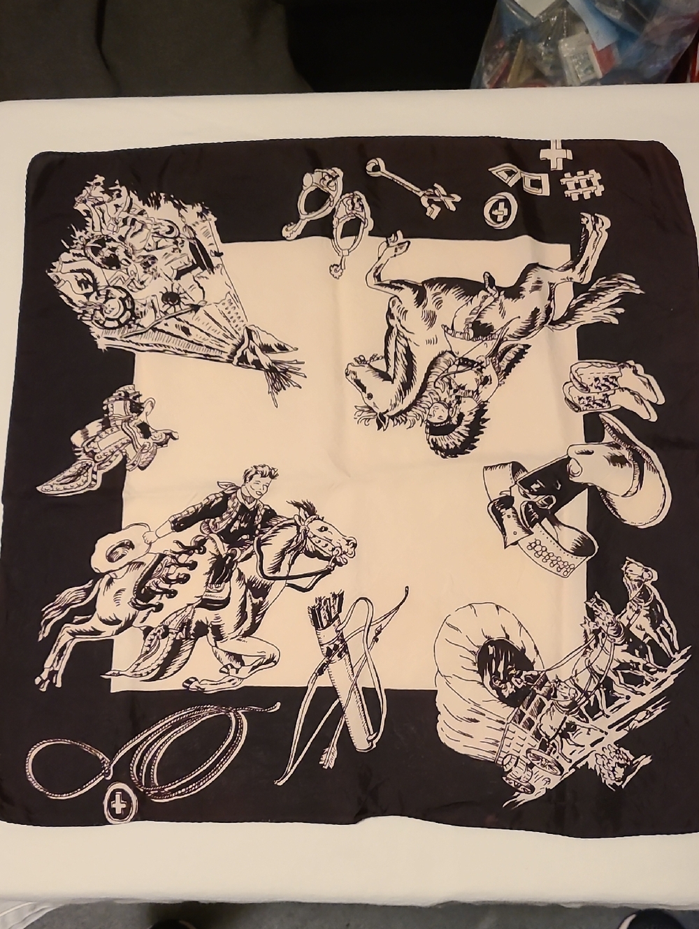 Western Indian Bandana Scarf Cowboy
